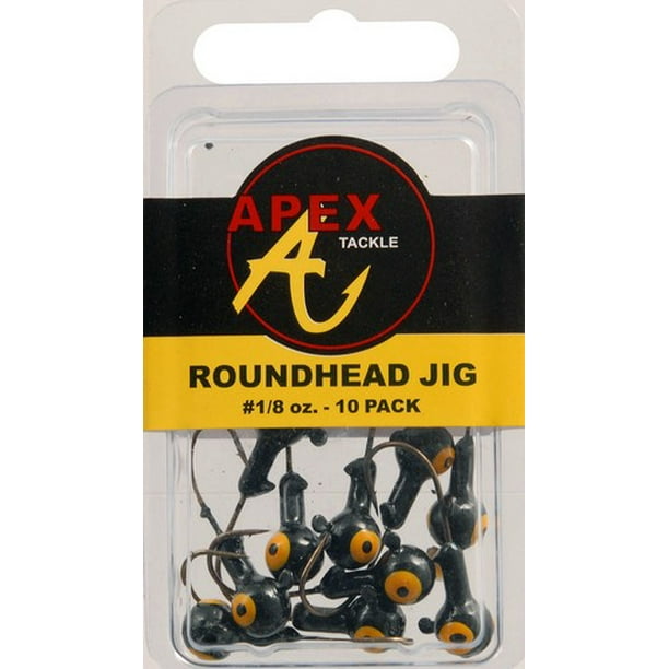 Apex Jig Head 1//8oz Chartreuse 10 Pack